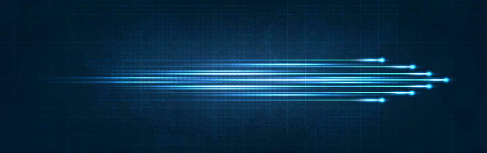 leggero velocità movimento blu freccia tecnologia comunicare sfondo. senza fili dati Rete e connessione tecnologia concetto. alta velocità, futuristico sfondo. vettore design.