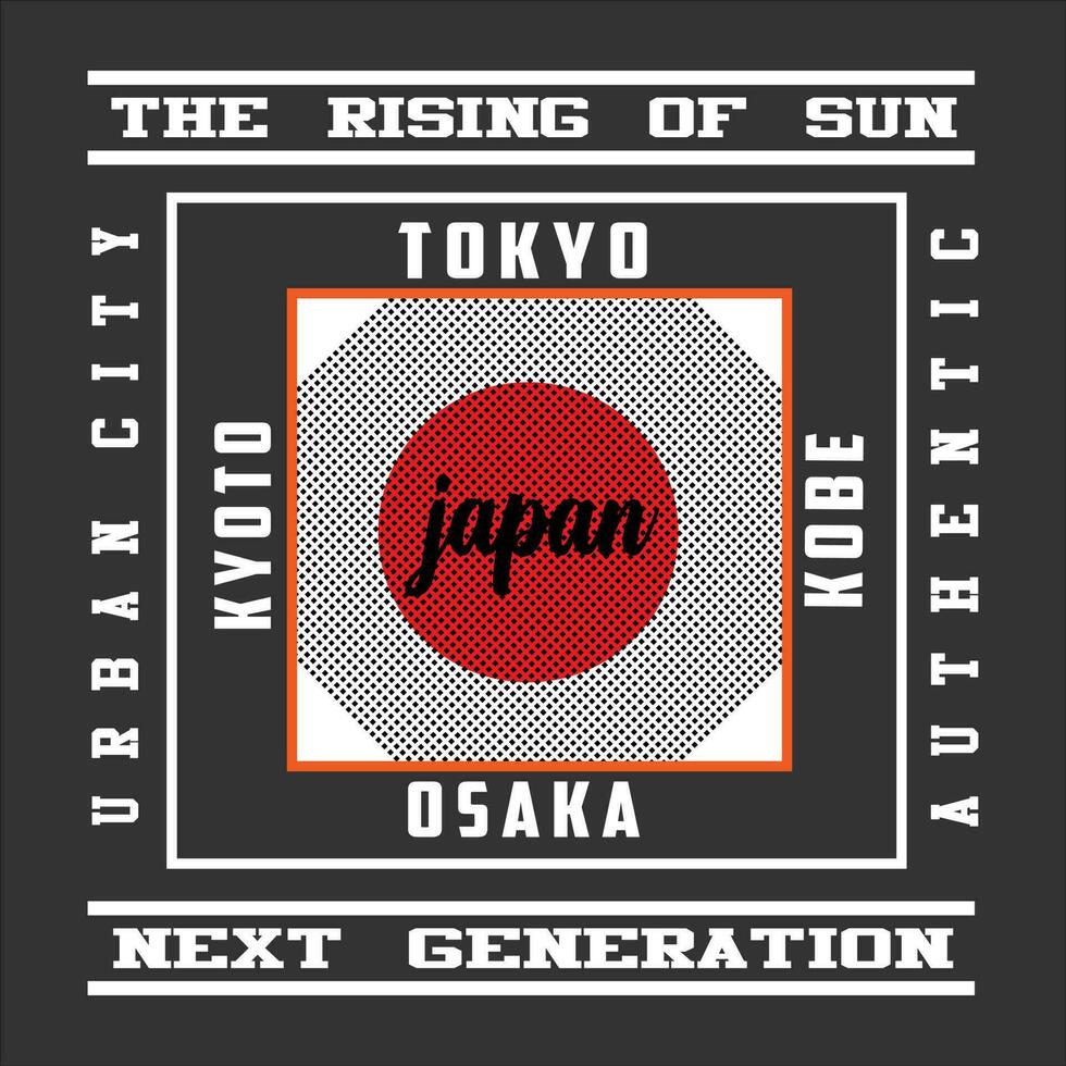 tokyo Giappone manifesto, icona logo testo vettore design