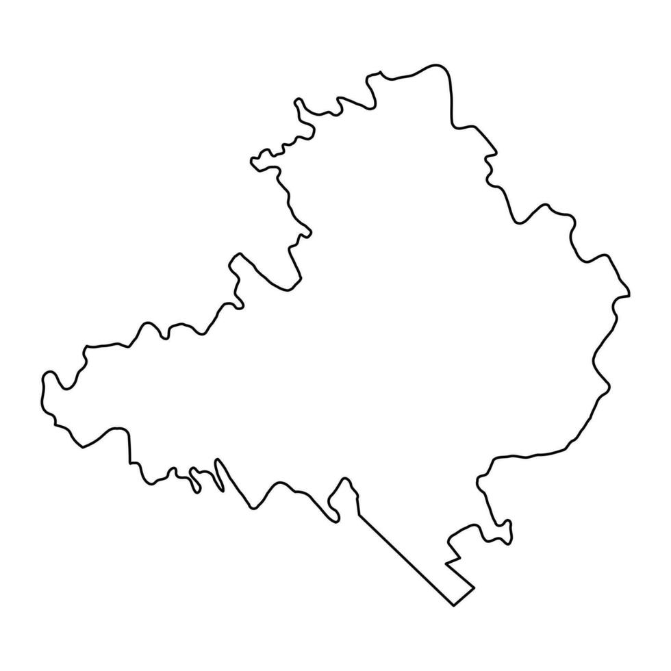 straseni quartiere carta geografica, Provincia di moldova. vettore illustrazione.