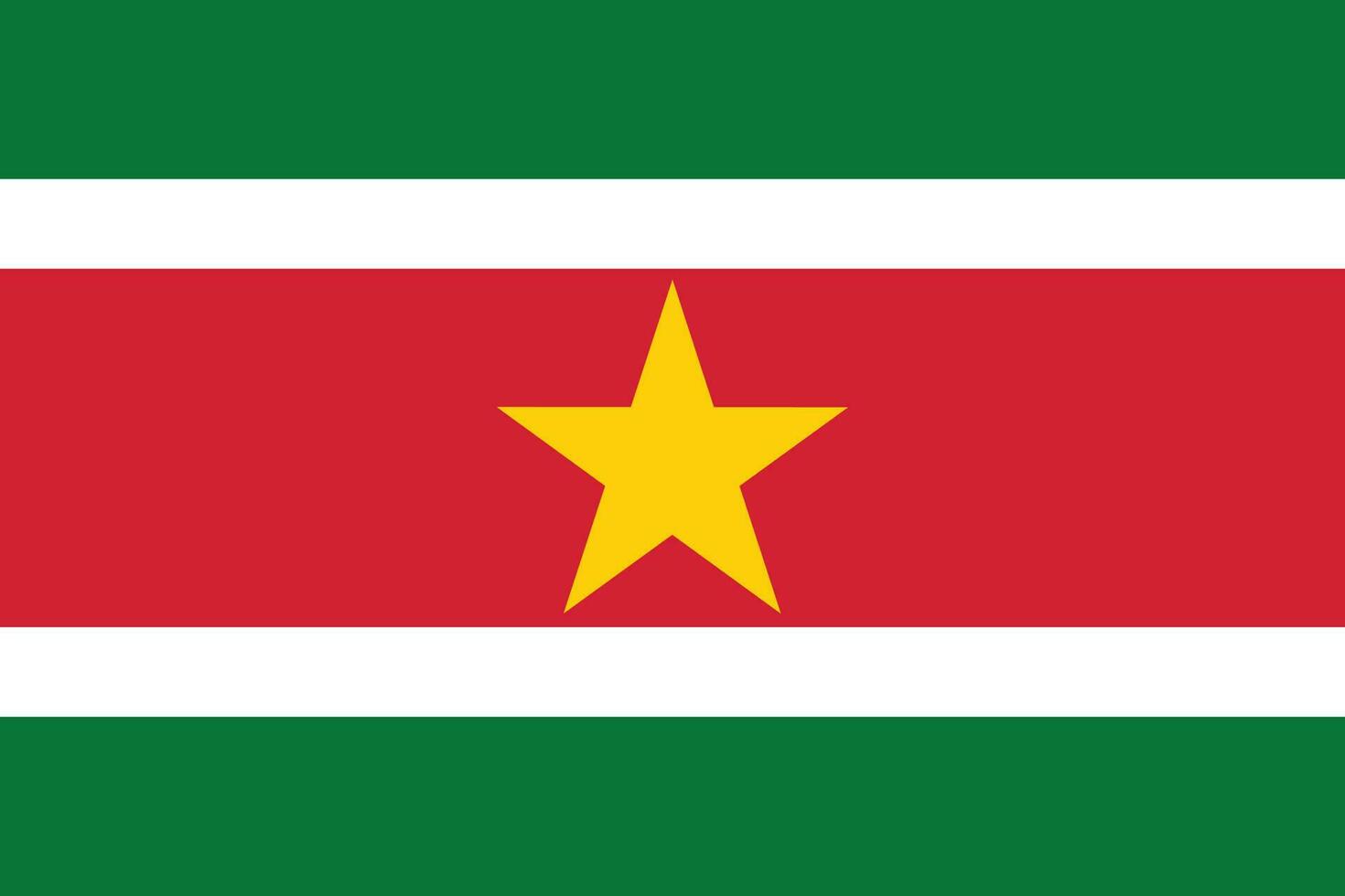 bandiera di suriname.nazionale bandiera di suriname vettore