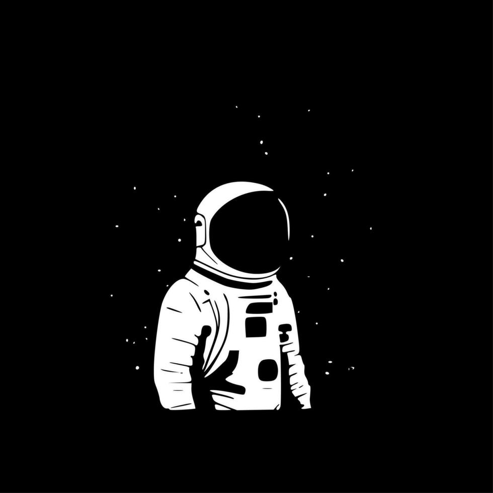 astronauta - minimalista e piatto logo - vettore illustrazione