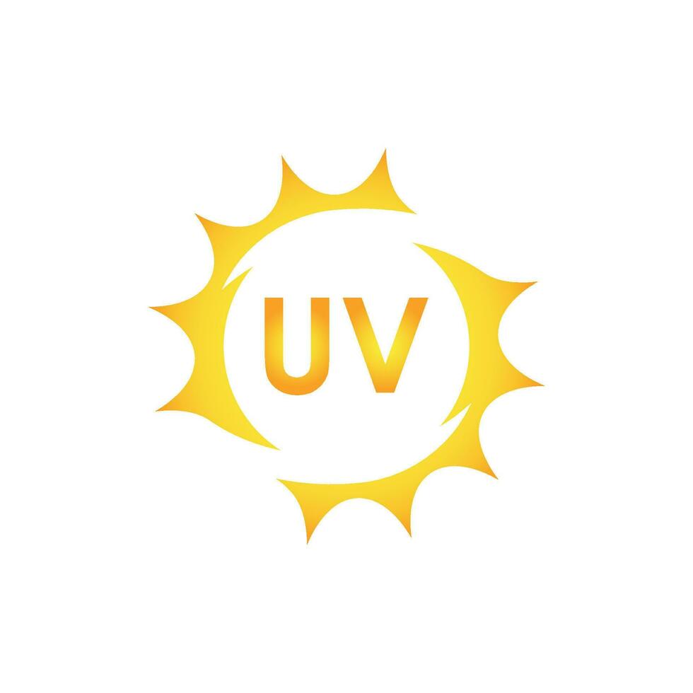 uv protezione vettore icona, ultravioletto logo