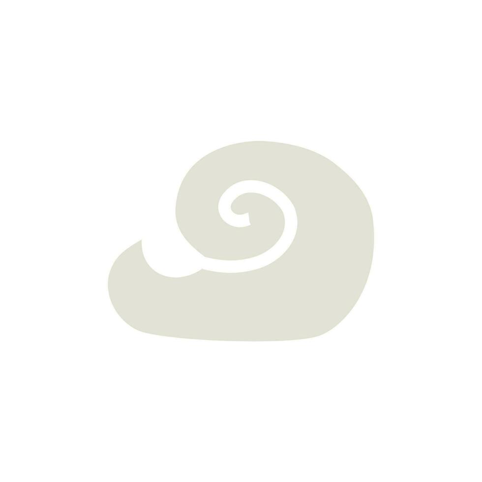 nube nel piatto di moda stile. semplice forme, vettore illustrazione. concetto icone per tempo metereologico condizioni
