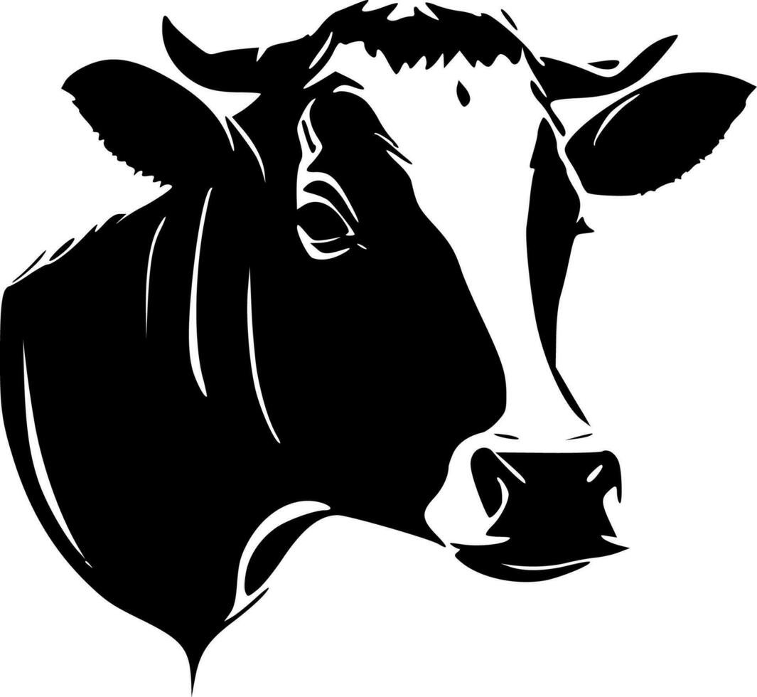 pelle bovina - minimalista e piatto logo - vettore illustrazione