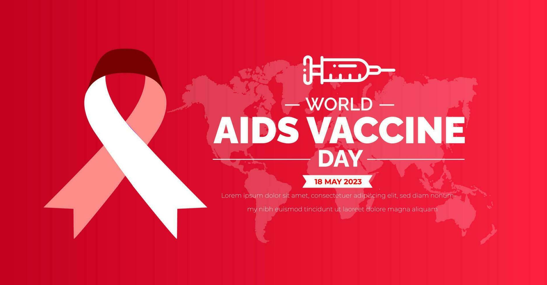 mondo AIDS vaccino giorno sfondo o bandiera design modello. vettore