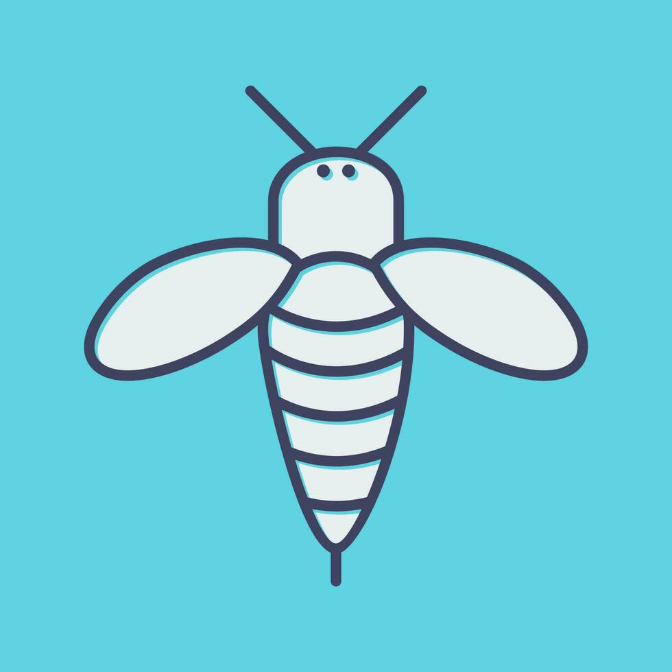 icona di vettore dell'ape del miele