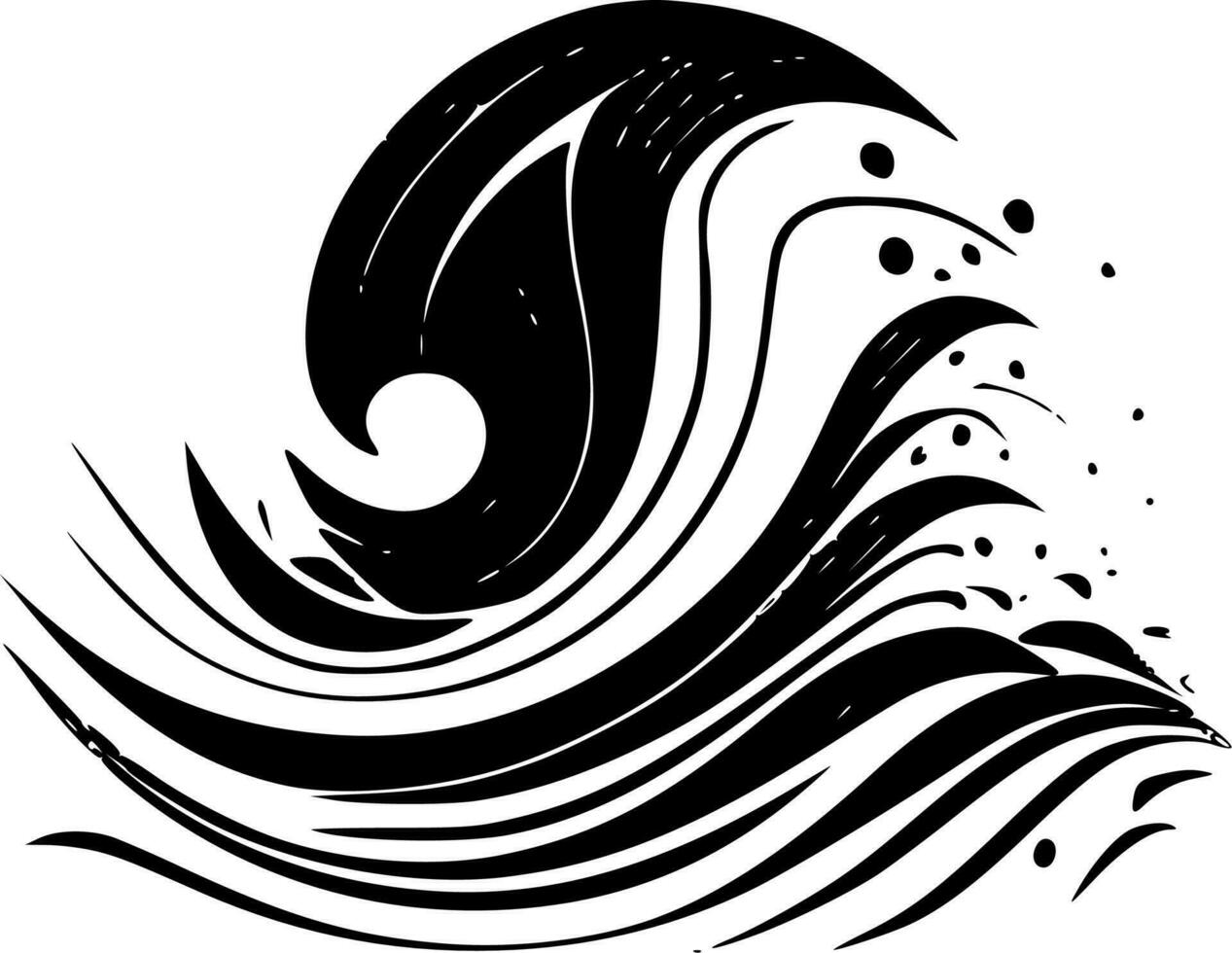 onde - alto qualità vettore logo - vettore illustrazione ideale per maglietta grafico