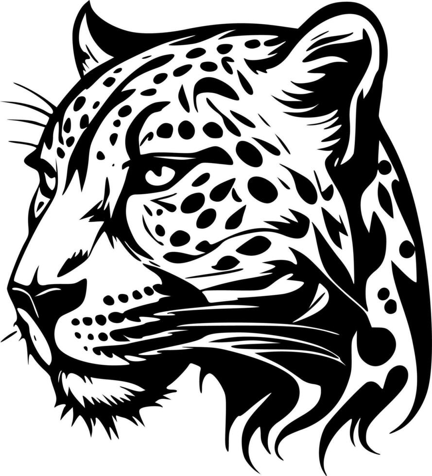 leopardo, minimalista e semplice silhouette - vettore illustrazione