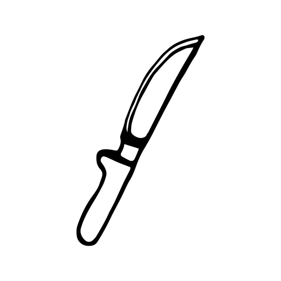 mano disegnato vettore campeggio coltello clipart. isolato su bianca sfondo disegno per stampe, manifesto, carino Stazionario, viaggio design. alto qualità illustrazione