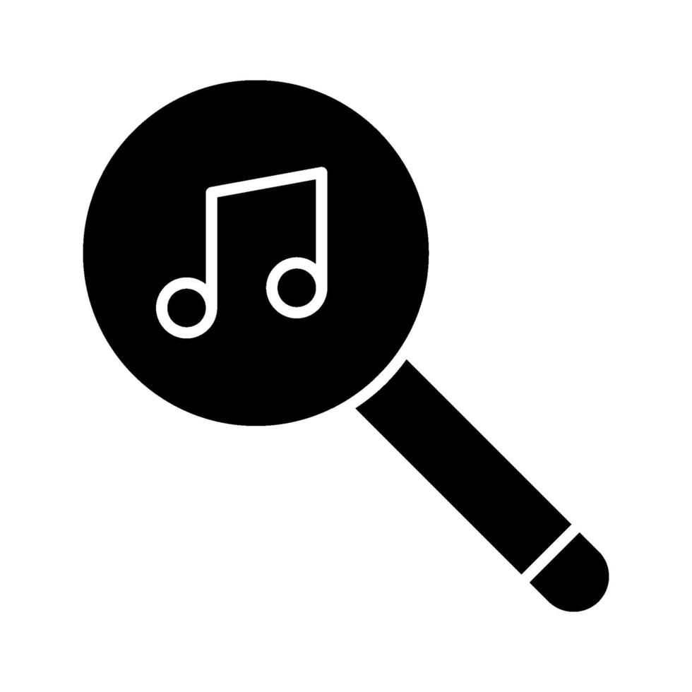 icona di ricerca musicale vettore