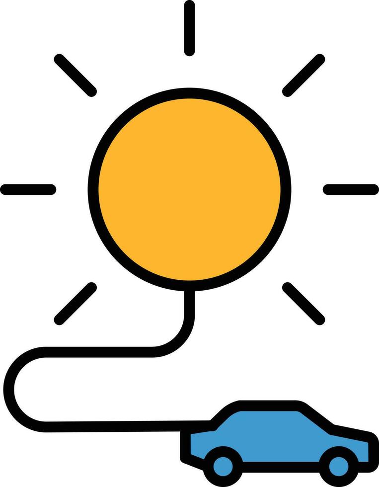 auto-energia-solare illustrazione vettore