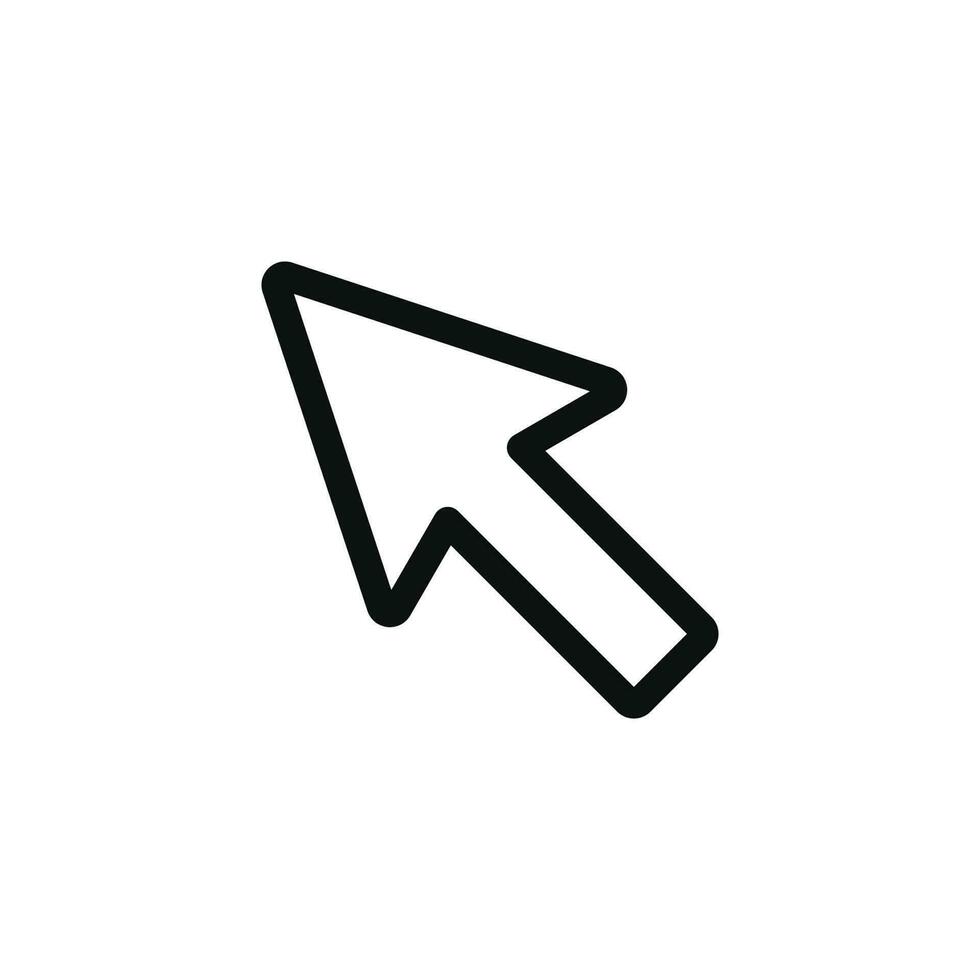 freccia cursore icona isolato su bianca sfondo vettore