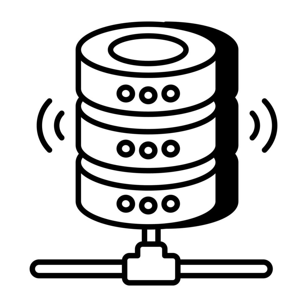 un icona design di Condividere Banca dati vettore