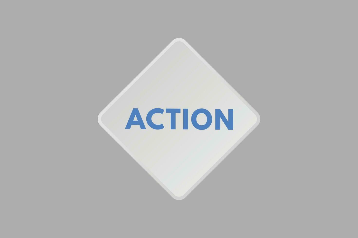 azione testo pulsante. azione cartello icona etichetta etichetta ragnatela pulsanti vettore