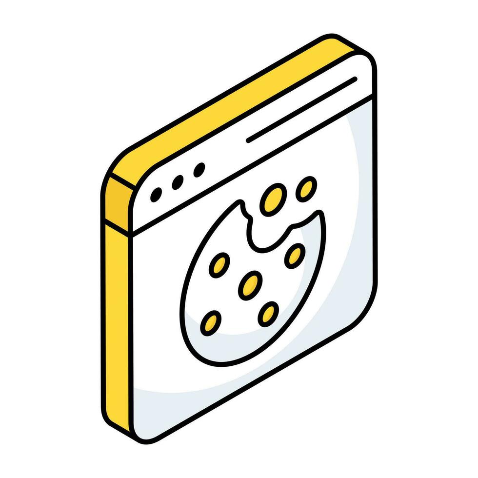 creativo design icona di bolla mangiare gioco vettore