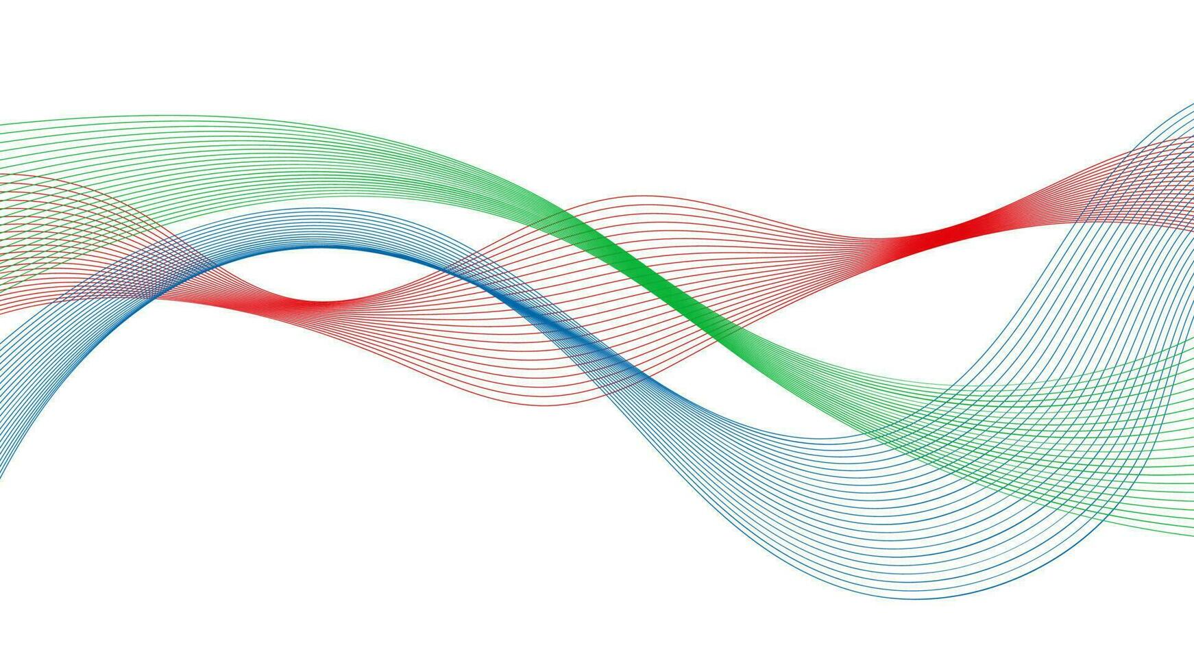 astratto fondale con colorato onda pendenza Linee su bianca sfondo. moderno tecnologia sfondo, onda design. vettore illustrazione