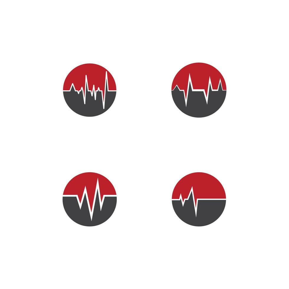 cuore battere logo o pulse linea logo per medico medicina con moderno vettore illustrazione concetto