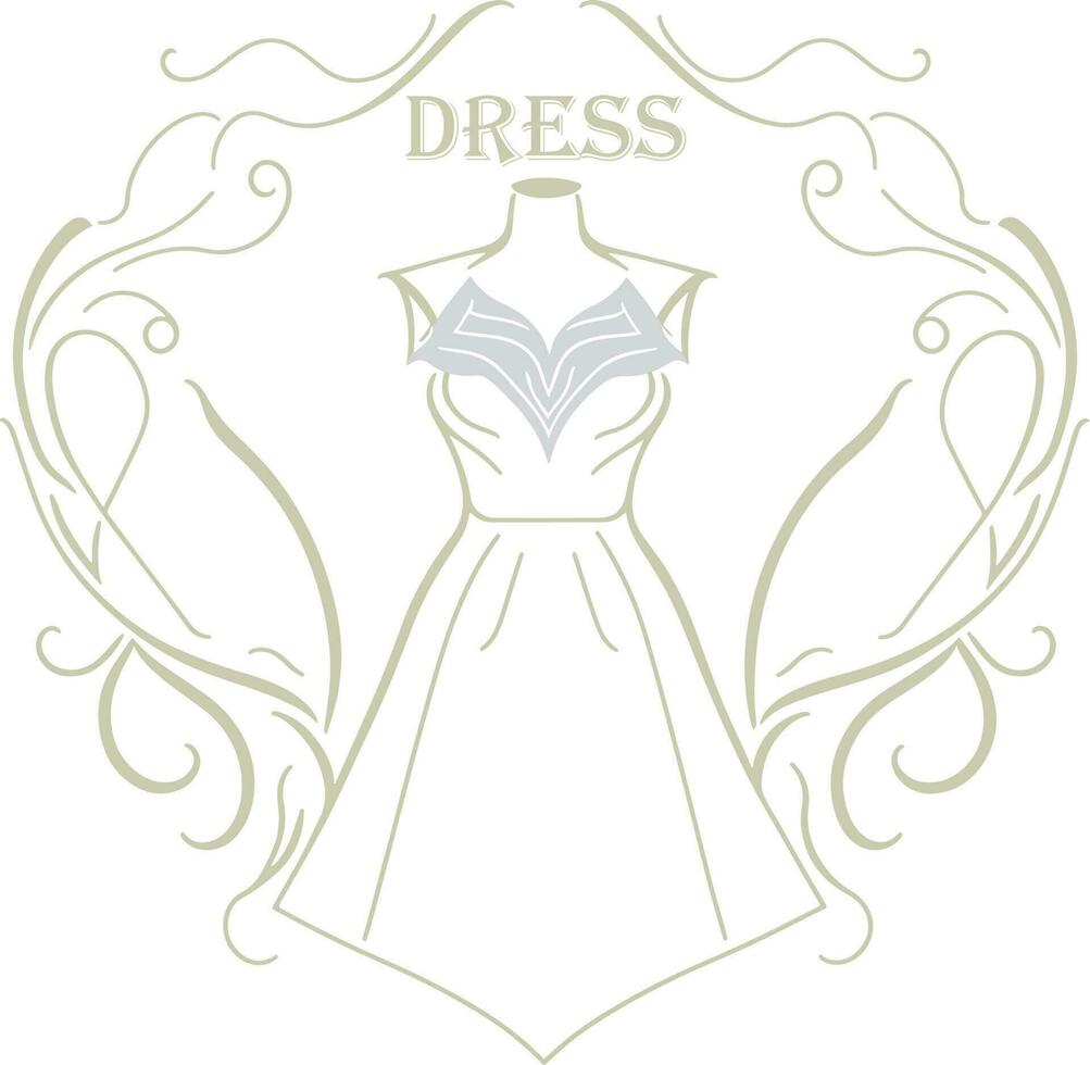 vestito moderno logo vettore file