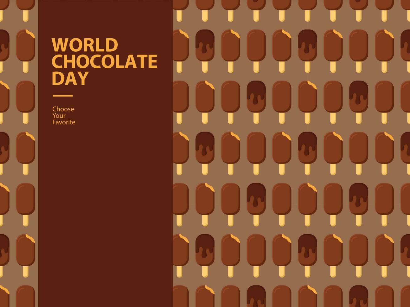 mondo cioccolato giorno evento modello sfondo vettore elemento cacao cacao elemento dolce estate cibo