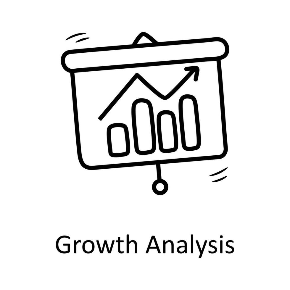 crescita analisi vettore schema icona design illustrazione. attività commerciale simbolo su bianca sfondo eps 10 file