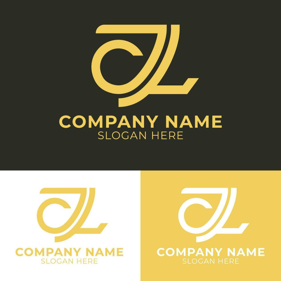 design del logo jl vettore