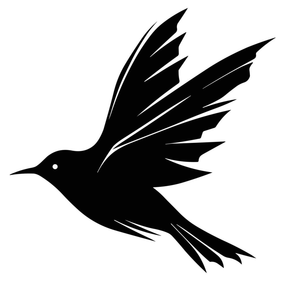 logo dell'uccello volante vettore