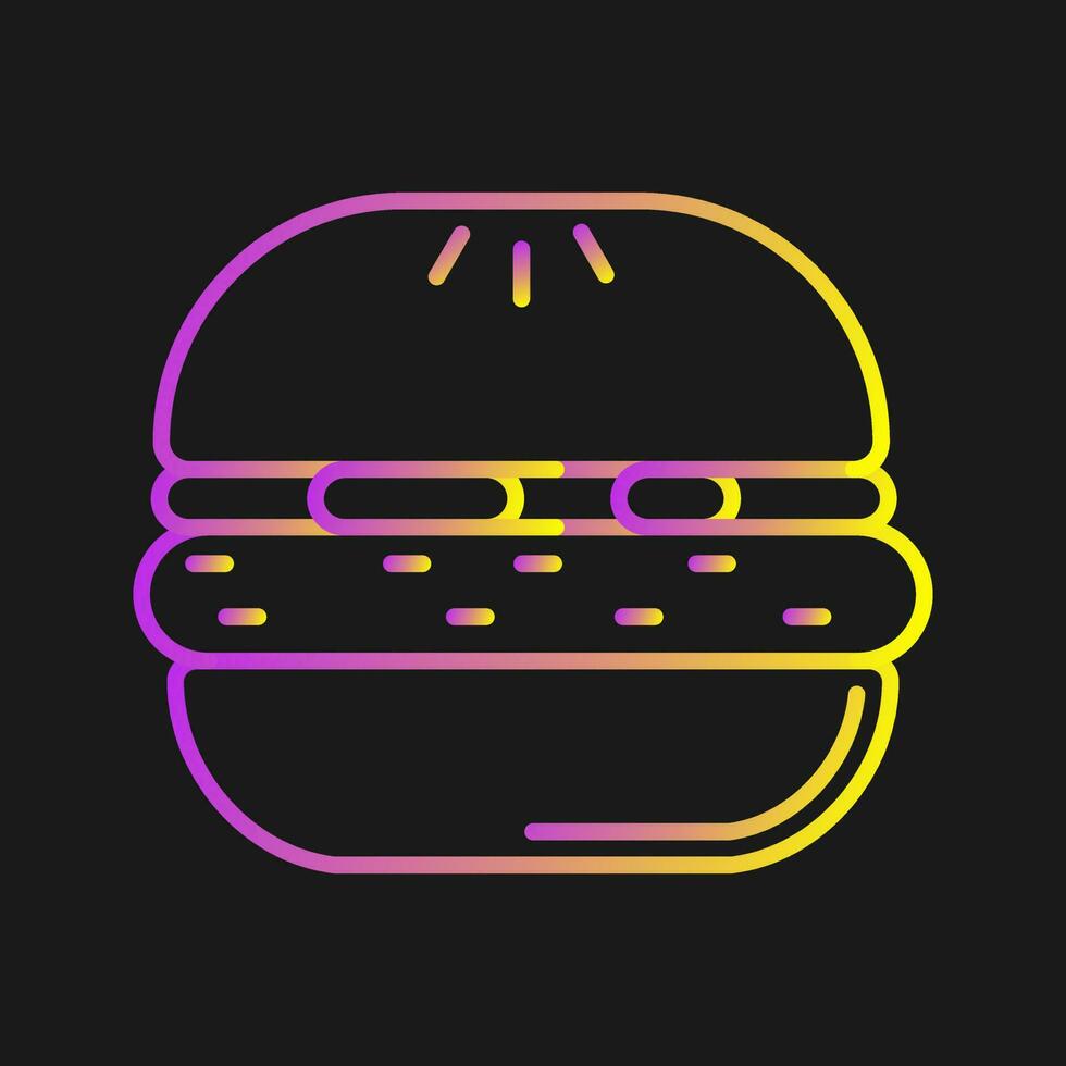 icona di vettore di hamburger