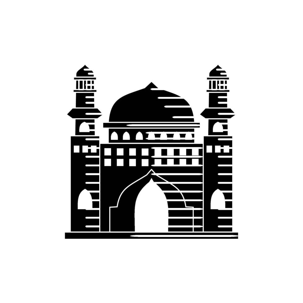 modello di progettazione illustrazione moschea vettore