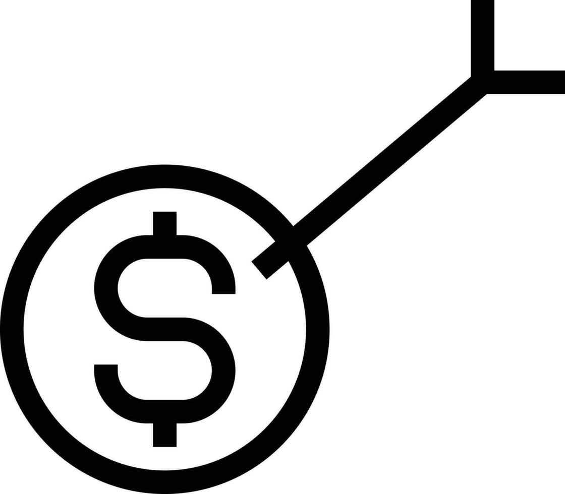 illustrazione vettoriale del dollaro su uno sfondo. simboli di qualità premium. icone vettoriali per il concetto e la progettazione grafica.