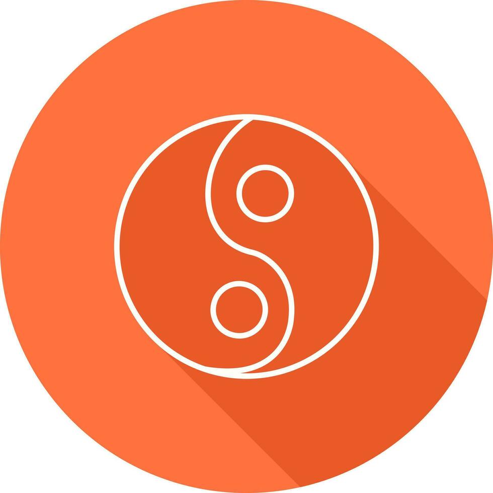 yin yang vettore icona