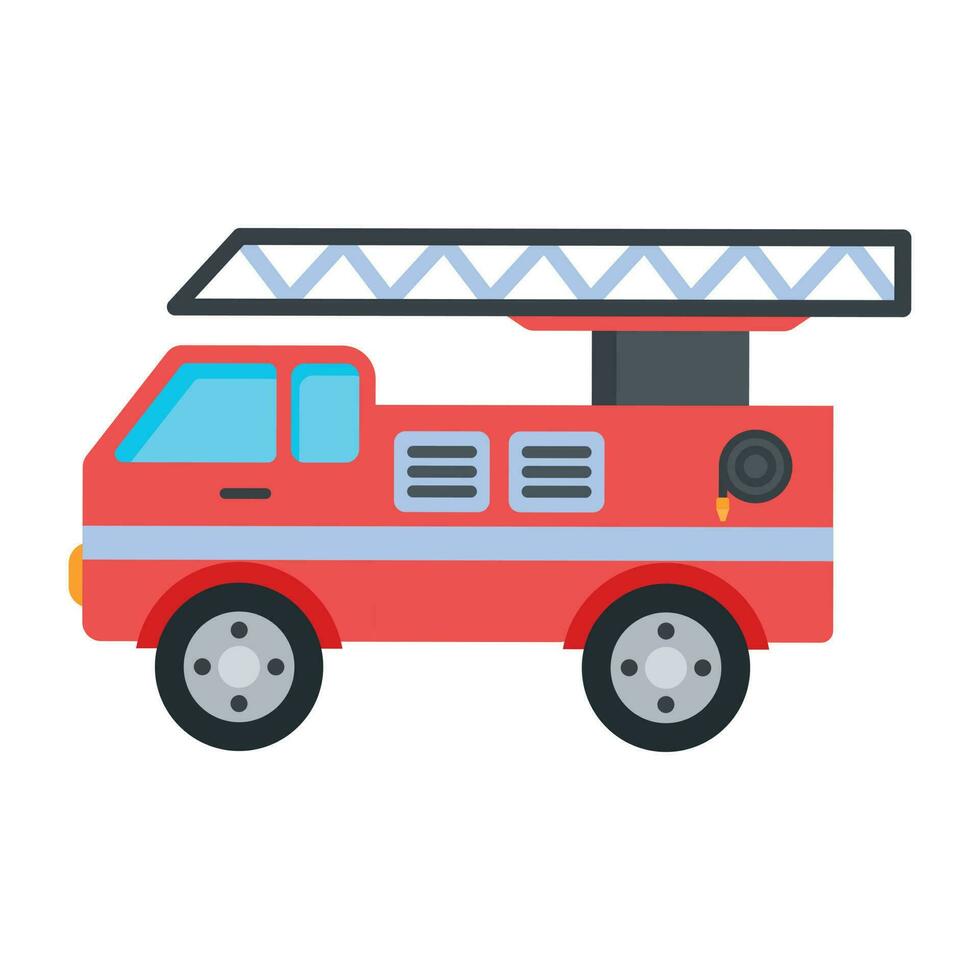 camion dei pompieri alla moda vettore