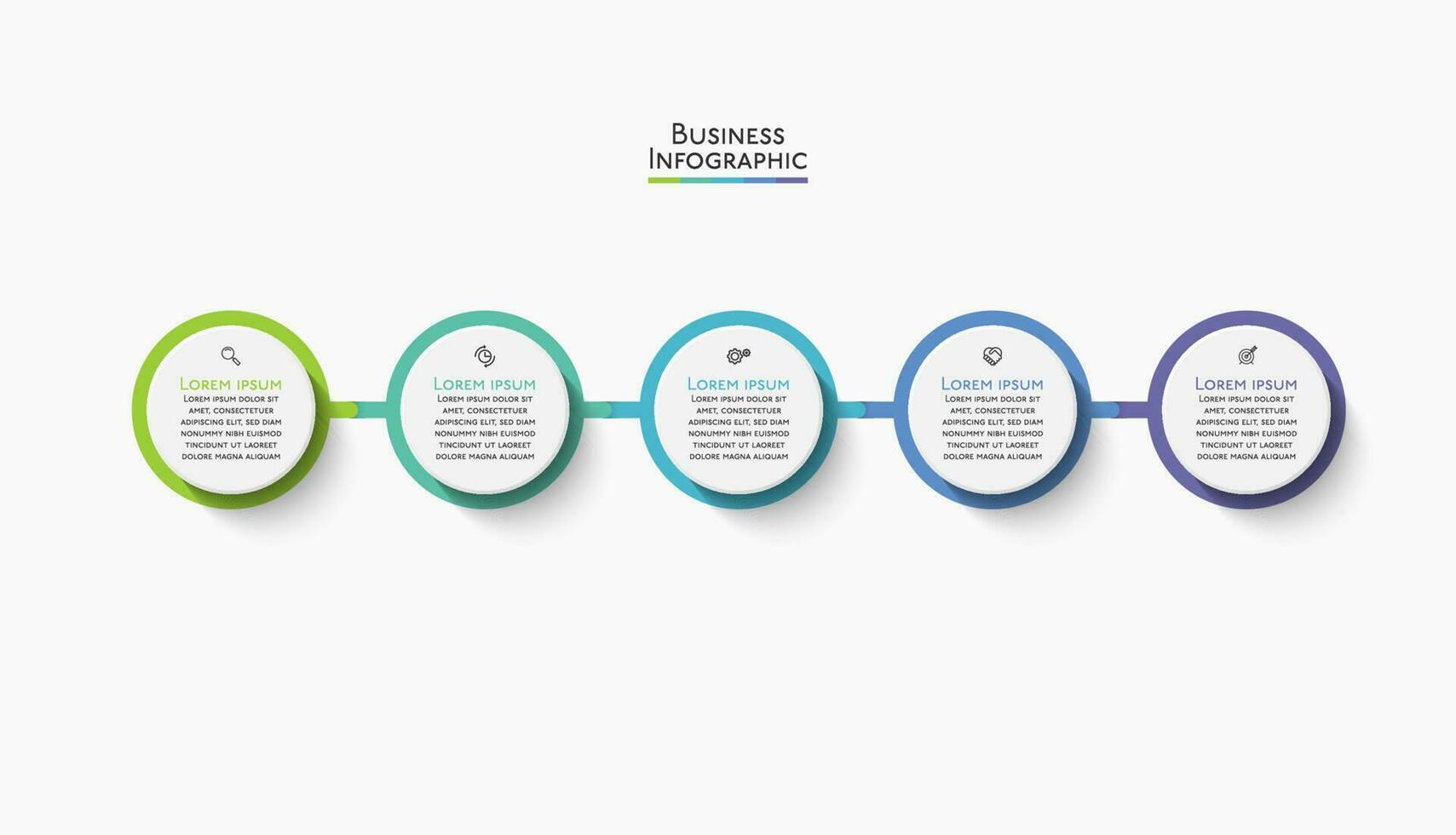 modello di presentazione aziendale infografica vettore