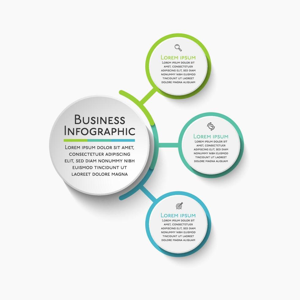 modello di presentazione aziendale infografica vettore