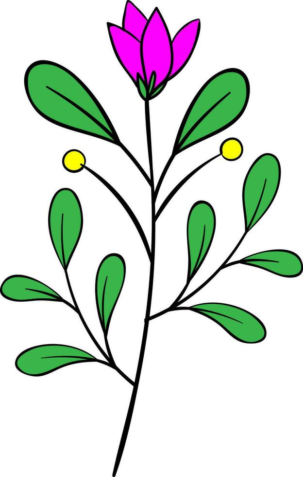 floreale disegnare vettore, schema, illustrazione, natura, fiore, estate vettore