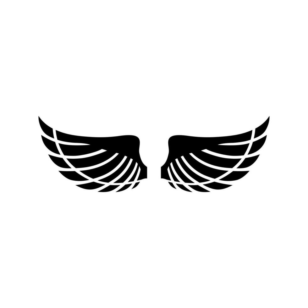 angelo Ali icona vettore. volare illustrazione cartello collezione. pilota simbolo. Ali logo. vettore