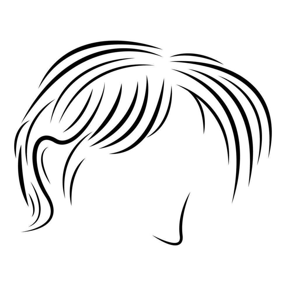 capelli logo vettore illustrazione