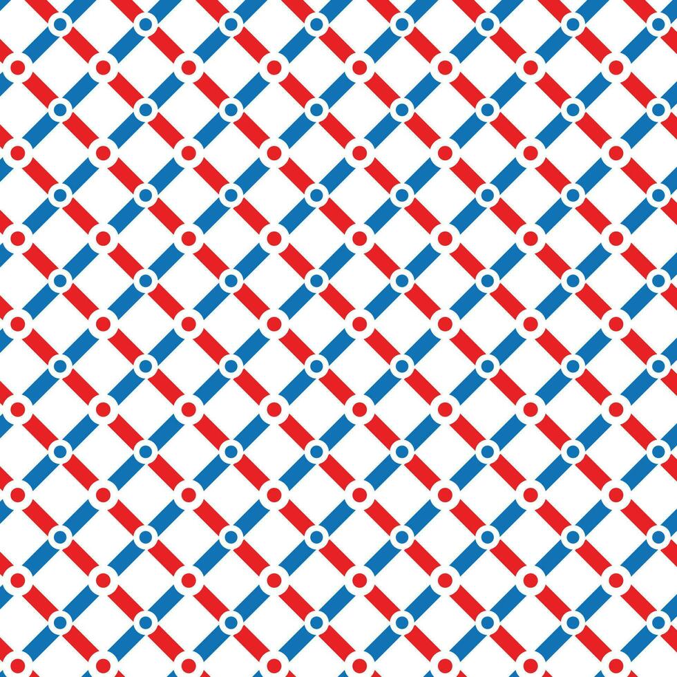 astratto ripetibile rosso e blu griglia geometrico modello Perfetto per tovaglia, tappezzeria. vettore