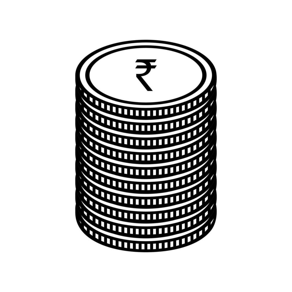 India moneta simbolo, indiano rupia icona, inr cartello. vettore illustrazione