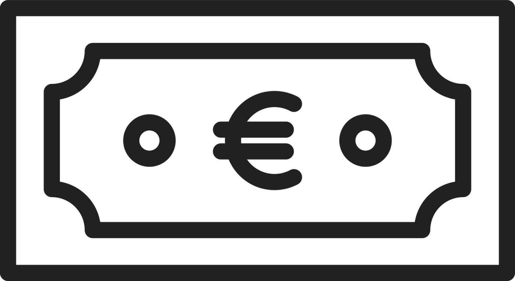 Euro moneta icona vettore Immagine. adatto per mobile app, ragnatela applicazioni e Stampa media.