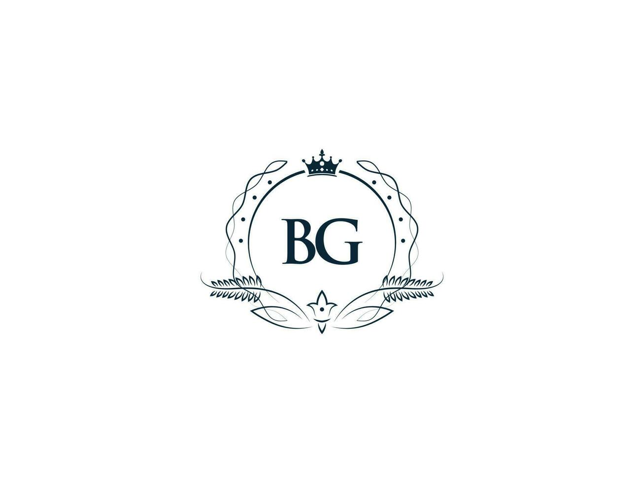 professionale bg lusso attività commerciale logo, femminile corona bg gb logo lettera vettore icona