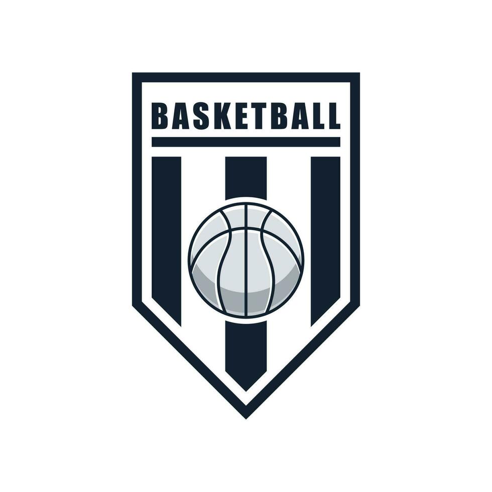 logo design pallacanestro, logo modello pallacanestro. vettore