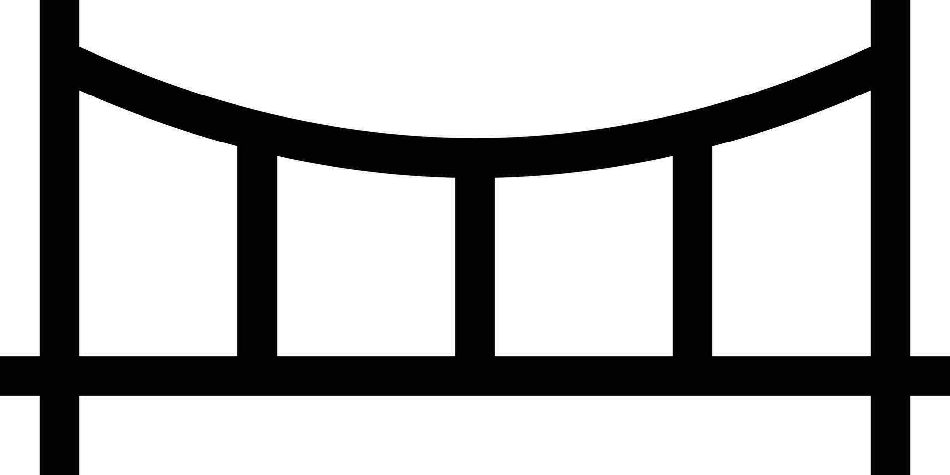 illustrazione vettoriale del ponte su uno sfondo. simboli di qualità premium. icone vettoriali per il concetto e la progettazione grafica.