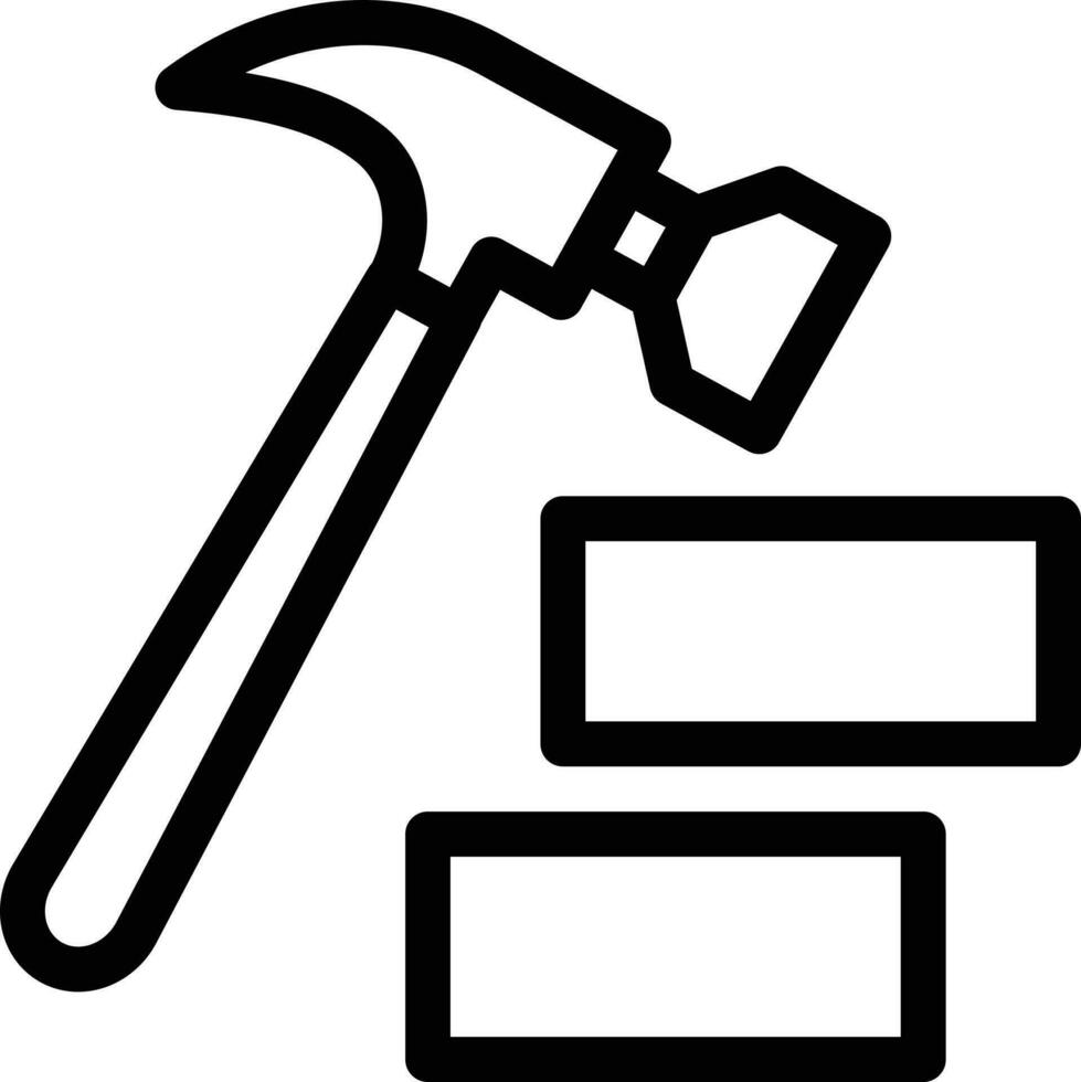 illustrazione vettoriale martello su uno sfondo. simboli di qualità premium. icone vettoriali per il concetto e la progettazione grafica.