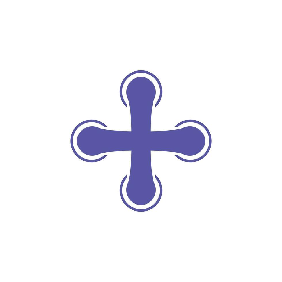 vettore icona 4 angoli fortuna simbolo bene fatti logo