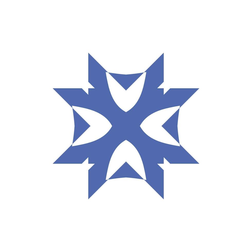 vettore icona semplice logo con appuntito angoli