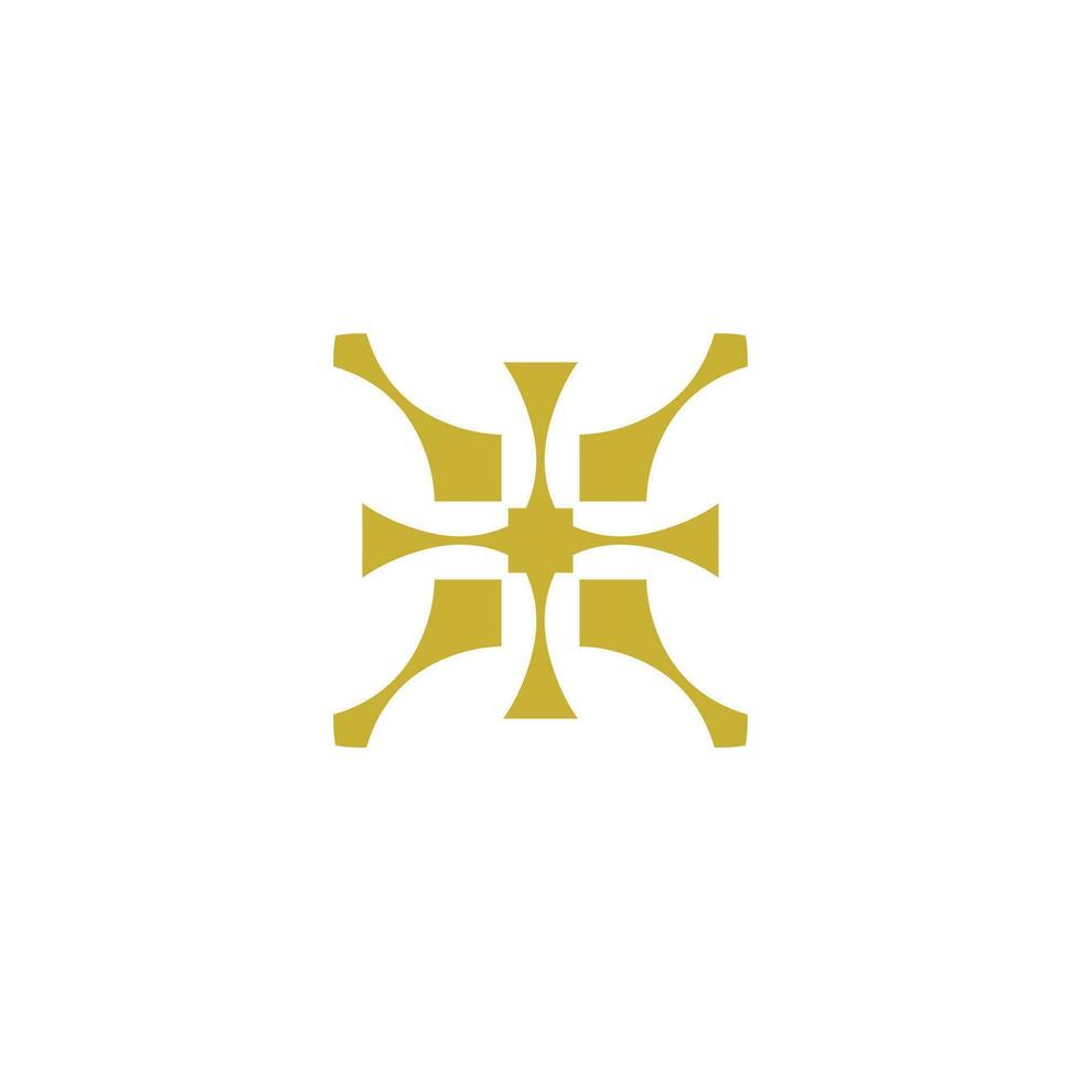 vettore icona semplice logo con appuntito angoli