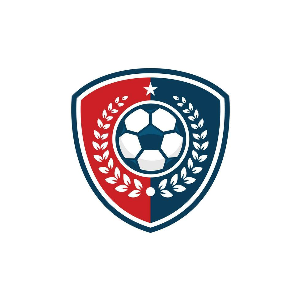 calcio calcio logo design vettore illustrazione