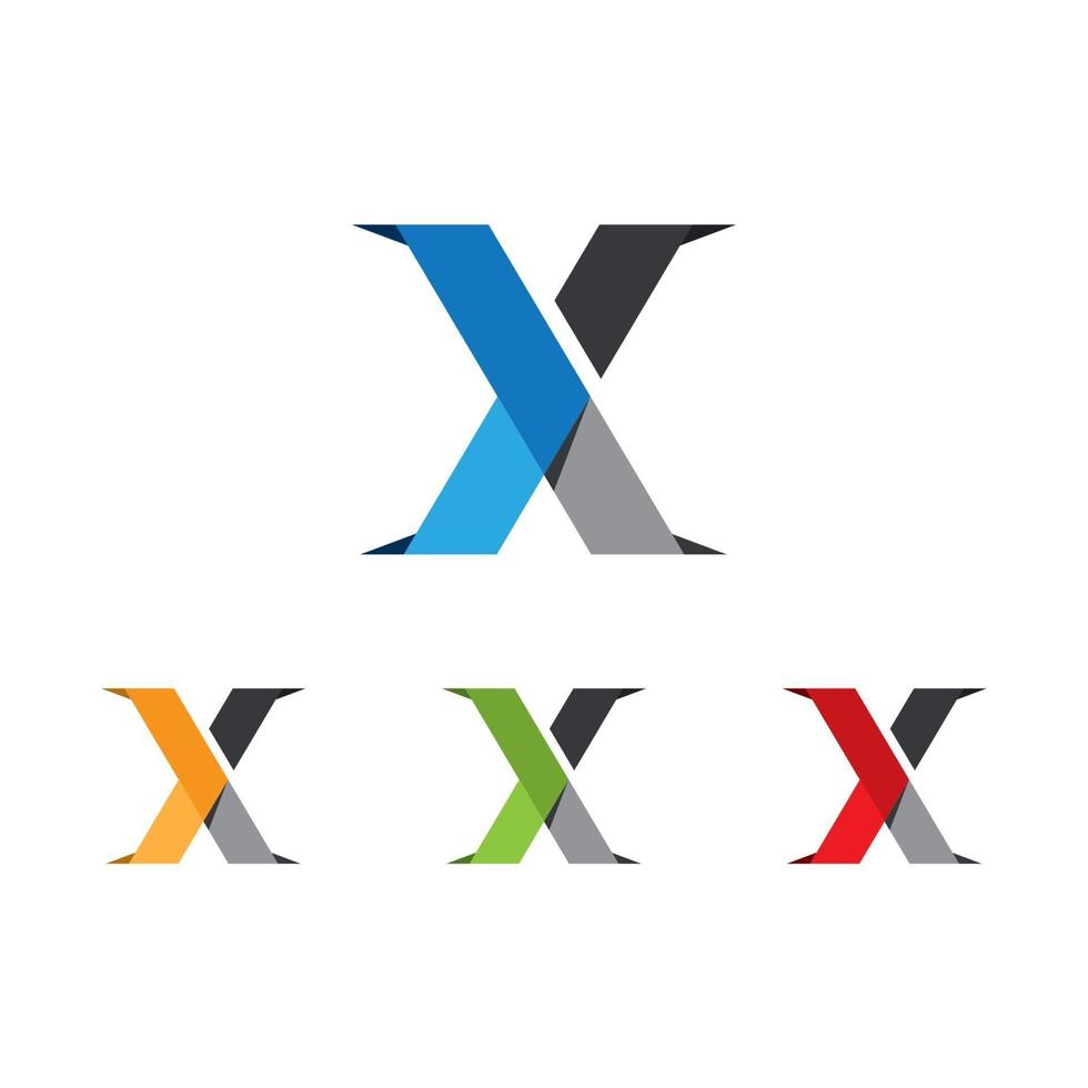 x lettera logo modello icona vettore