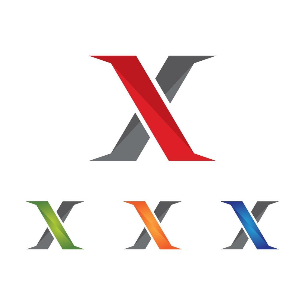 x lettera logo modello icona vettore