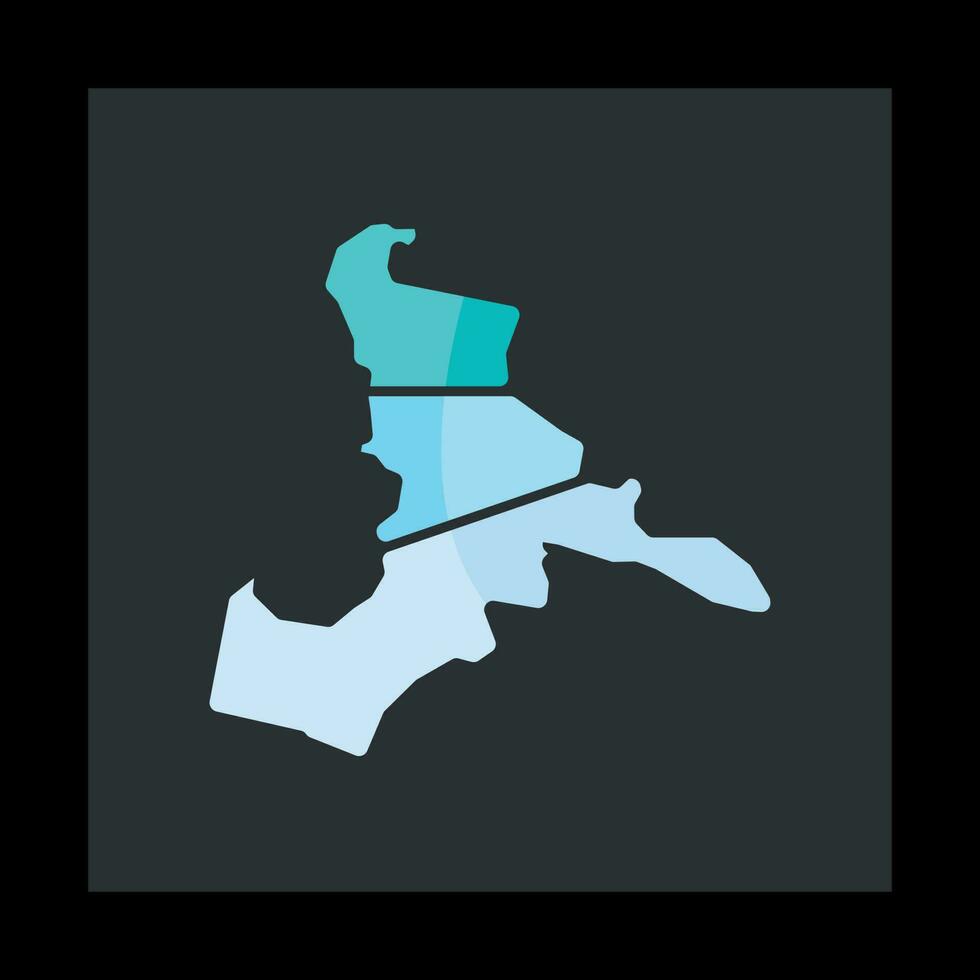 carta geografica di maitland città geometrico creativo logo vettore